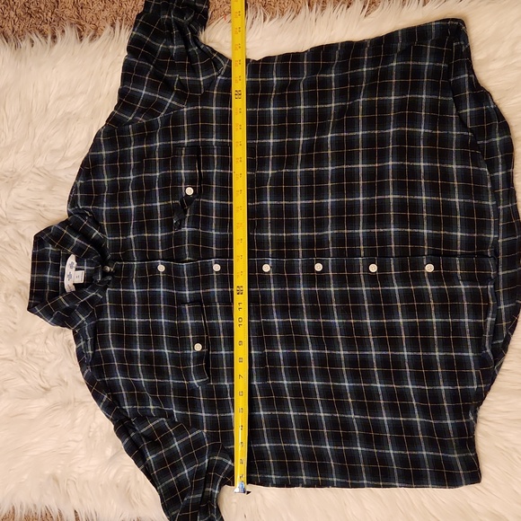 OLD NAVY THE BOYFRIEND SHIRT PLAID FLANNEL SIZE XL - Picture 3 of 4